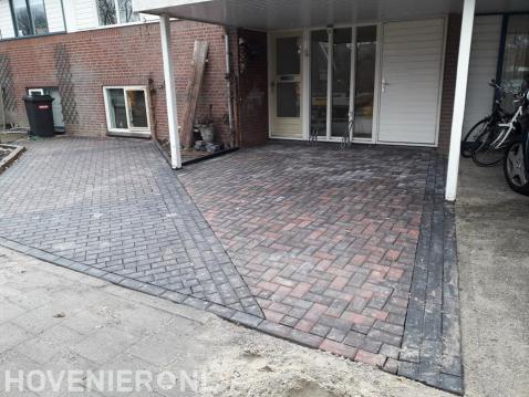 Voortuin en oprit bestraten