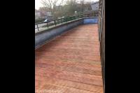 Houten vlonder op dakterras