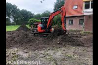 Grondwerk met minikraan