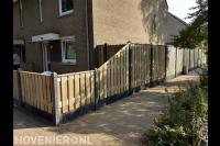 Hout beton schutting