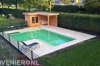 Aanleggen bouwkundig zwembad met inlooptrap