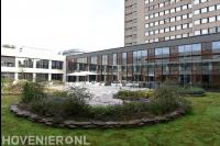 Zakelijke lunchruimte in binnentuin