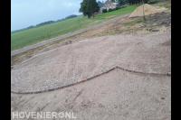 Straatwerk in cirkelpatroon