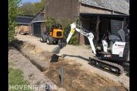 Grondwerk met minigraver