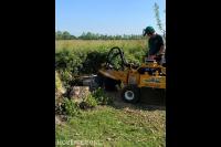 Stobbe frezen met stobbenfrees