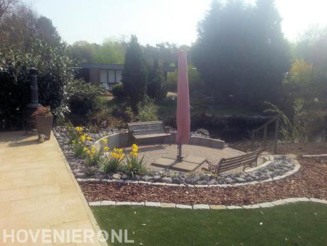 Tuin met zitkuil