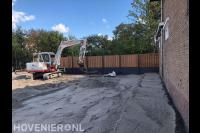 Grondwerk met grote kraan