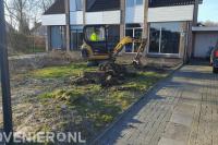 Tuin afgraven