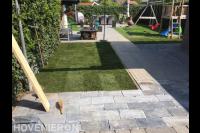 Tuinaanleg met bestrating en graszoden