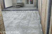 Achtertuin bestraten