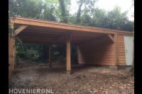 Houten overkapping met berging 1