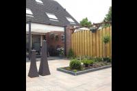 Terrasoverkapping met harmonicadoek