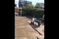 Afgraven achtertuin