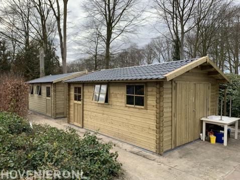 Dubbele tuinschuur