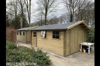 Dubbele tuinschuur