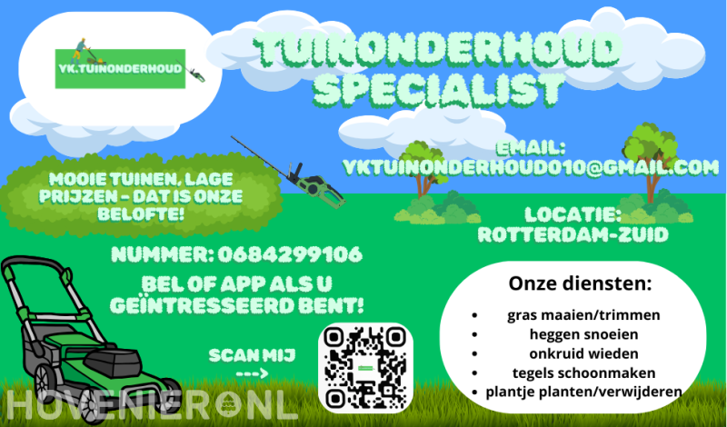 tuinonderhoud nodig? dan bent u bij de juiste adress!