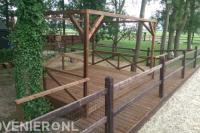 Houten vlonder en veranda