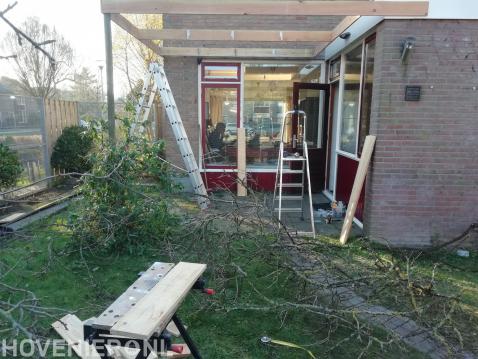 Houten pergola maken