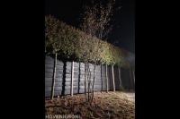 Stijlvolle houten schutting