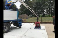 Betonplaten leggen