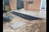 Verhoogd terras aanleggen