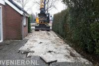 Oude oprit verwijderen