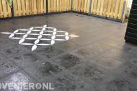 Achtertuin bestraten