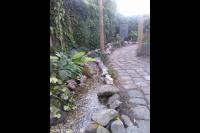 Waterloop langs tuinpad