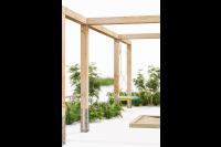 houten pergola met schommel douglas hout pergola