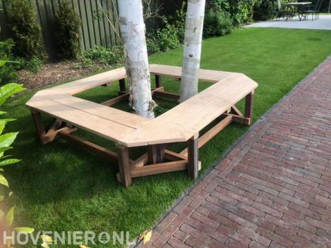 Maatwerk houten bankje