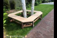 Maatwerk houten bankje