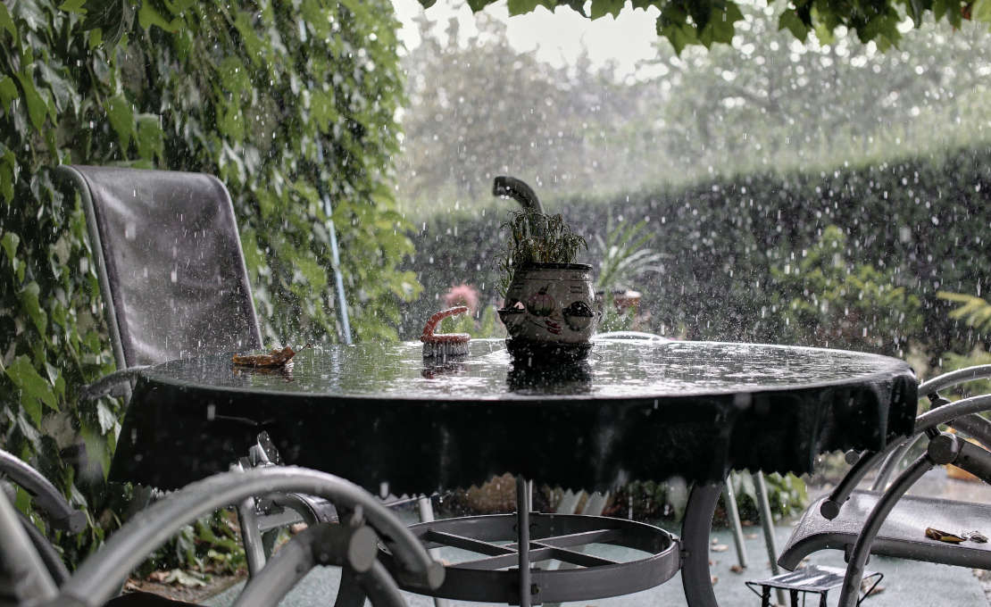 Bescherm uw nieuwe tuin tegen storm en regen
