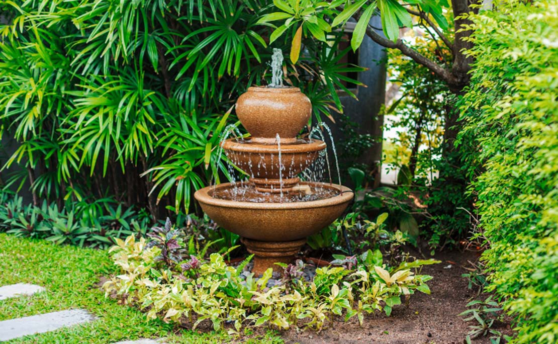 Fontein in de tuin